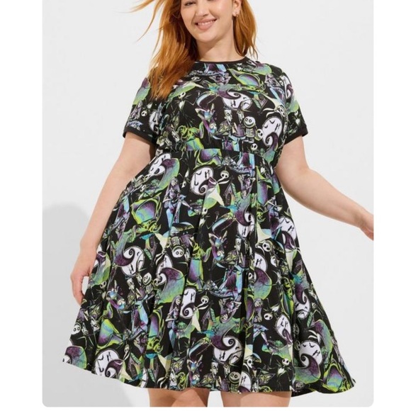 TORRID NWT Disney Nightmare Before Christmas Skater Dress - Picture 2 of 6